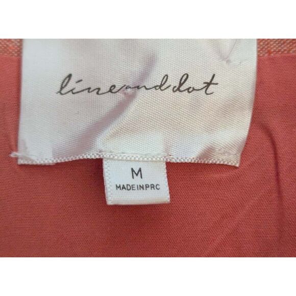 Line & Dot Linen Blend Strapless Mini Dress, Size M - Picture 4 of 8